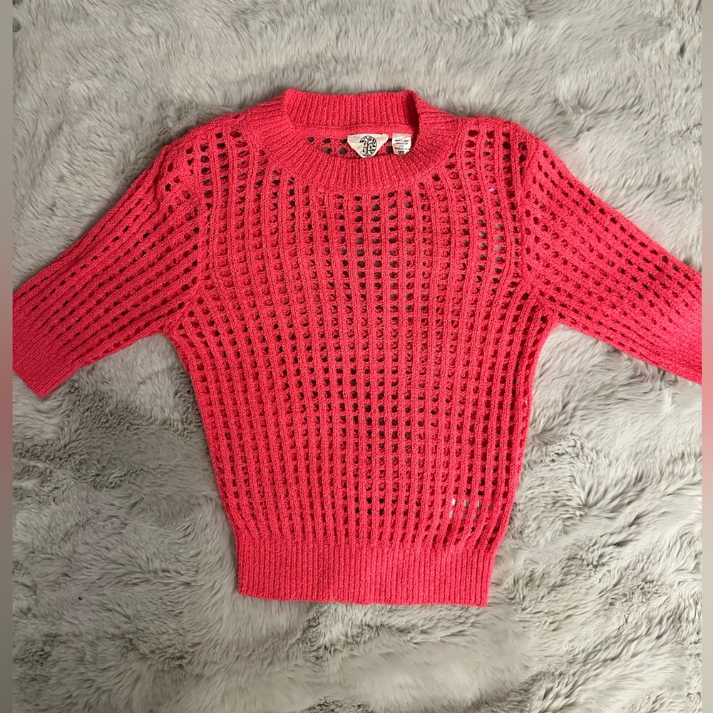 a.n.a Open Knit Pink Sweater, SP